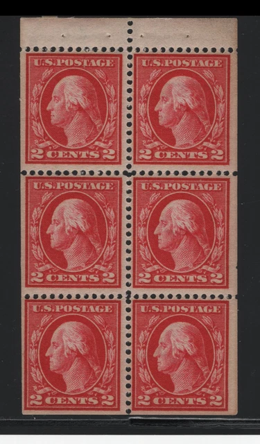 Us Sc#375A -- Nh, F/Vf -- Booklet Pane - Light Towing