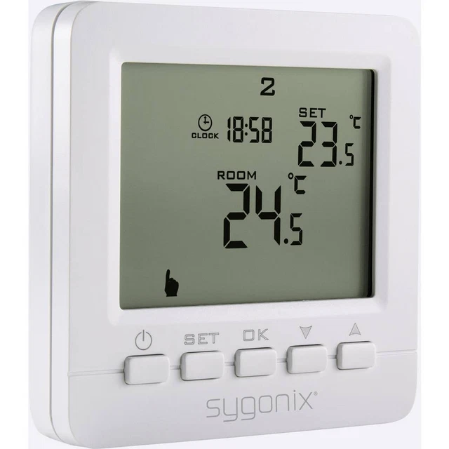 Thermostat dambiance Sygonix encastré programme hebdomadaire 5 à 35 °C 2
