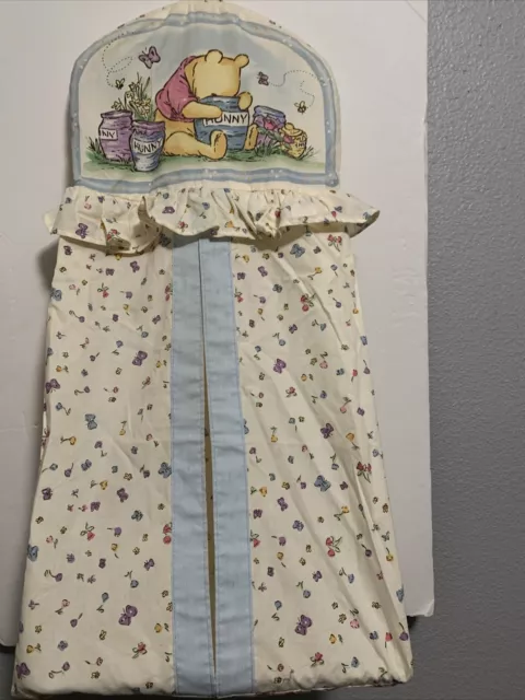 Vintage Classic Pooh Hanging Diaper Stacker Holder Disney Winnie Pooh Nursery