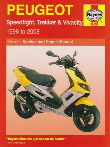 Peugeot Speedfight, Trekker (TKR) and Vivacity Service and Repair Manual: 1996 t