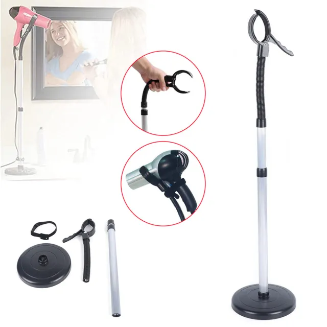 Hair Dryer Stand Holder Hands Free Suction Cup -360 Degree Blow Dryer Mount Base