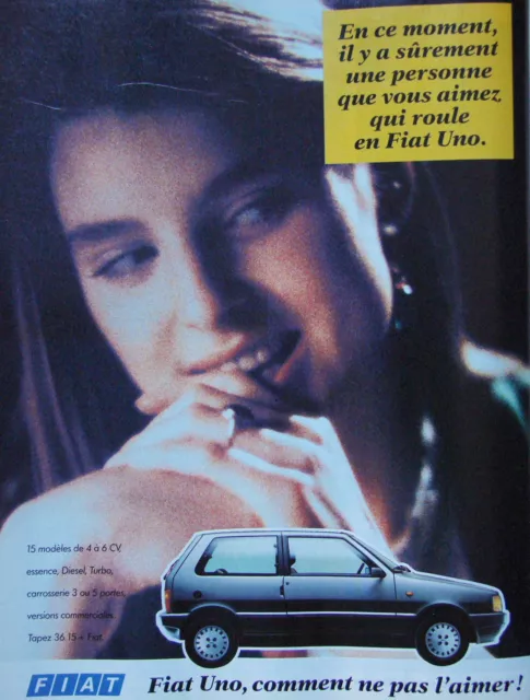 1989 Fiat Uno 15 MODELS 4-6 HP PETROL OR DIESEL TURBO PRESS ADVERTISEMENT