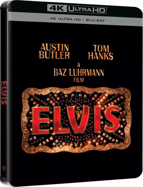 Elvis ( Baz Luhurmann) 4K Ultra- HD (2022) 2 blu ray Steelbook