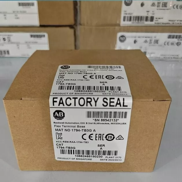 New Factory Sealed Allen-Bradley 1794-TB3G /A Flex Terminal Base Module 1794TB3G