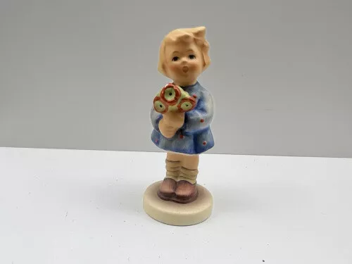 Hummel Statuina 239/Una Ragazza con Mazzo di fiori 9 cm. 1 Wahl Ottime