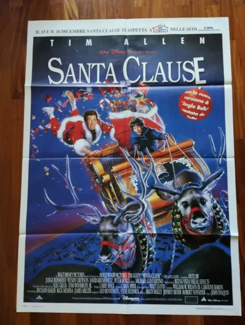 356. manifesto originale 2F SANTA CLAUSE prima ed.1995 TIM ALLEN