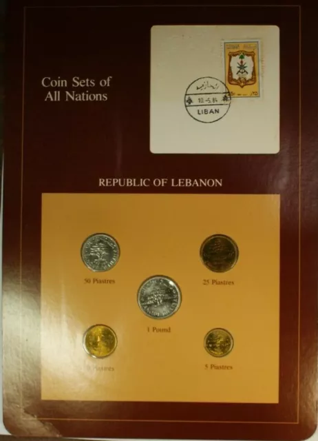 Coin Sets of All Nations Republic of Lebanon