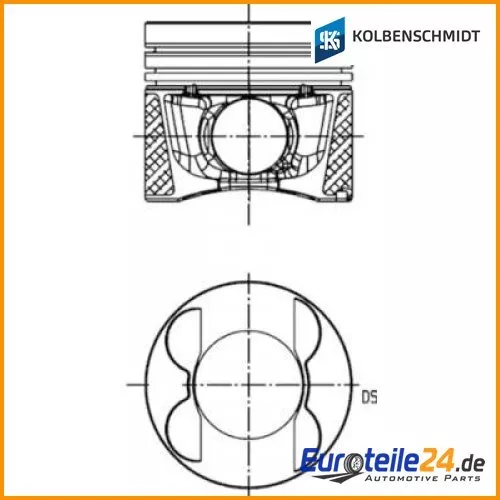 Kolben KOLBENSCHMIDT 41714600 für Mercedes-Benz G-Klasse