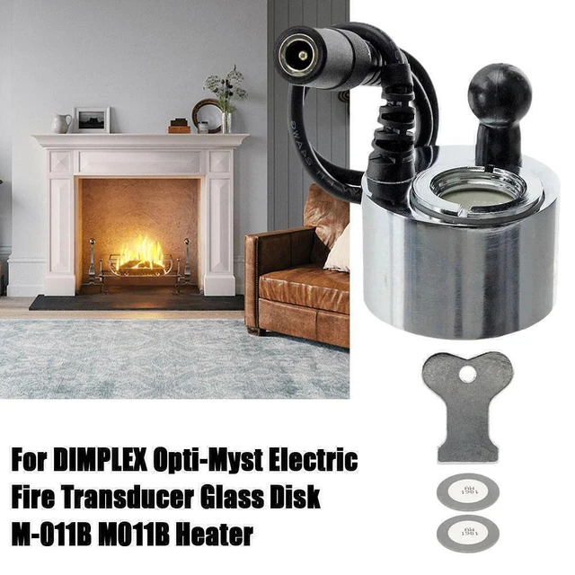 FOR DIMPLEX OPTI-MYST Electric Fire Transducer Glass Disk M-011B M011B ...