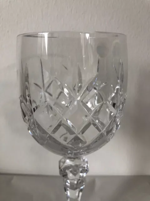 FLAMECO BOHEMIA CRYSTAL WINE GLASS  WINE GOBLET  17cm /170ml - Lightly Used