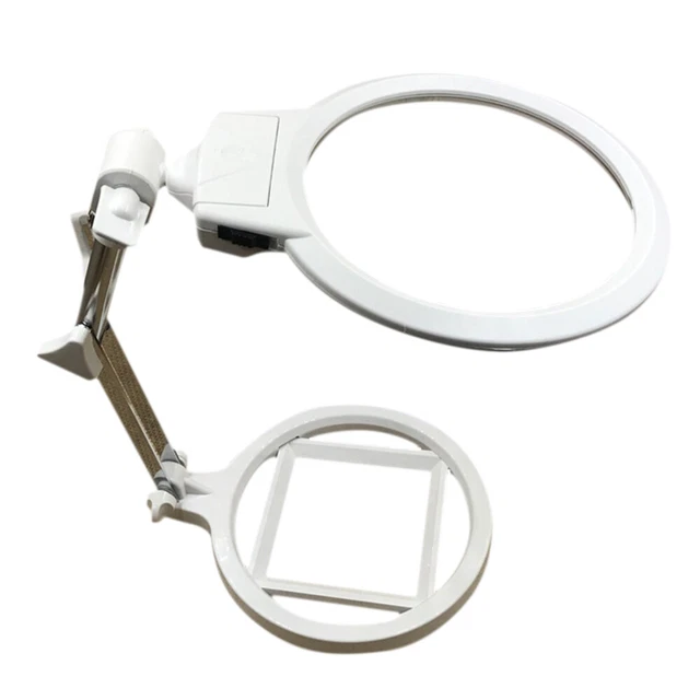 Lampe De Travail Grossissante Loupe Couture Éclairée Grand Miroir