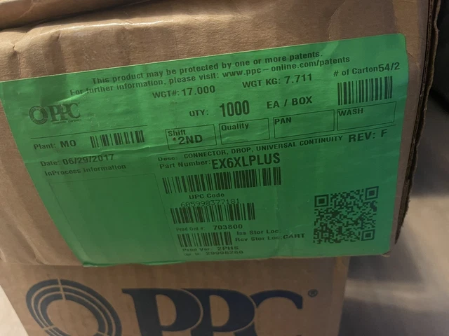 1000 PPC EX6XL Plus Coax RG6 F Compression Connectors Belden