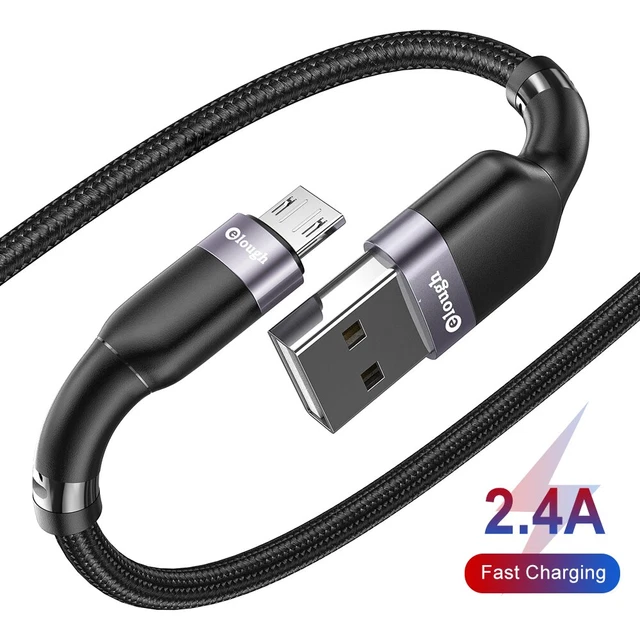 Câble micro USB 3A chargeur de téléphone à charge rapide fil de charge...
