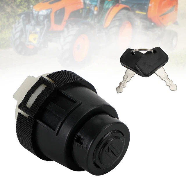 Ignition Switch W/2 Keys 1C7020-06400 K3281-62100 Fits For Kubota ZG222 ZG227 FR