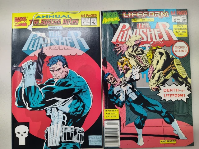The Punisher Annual #3 Newsstand #5 Marvel 1990/92 Comic Books