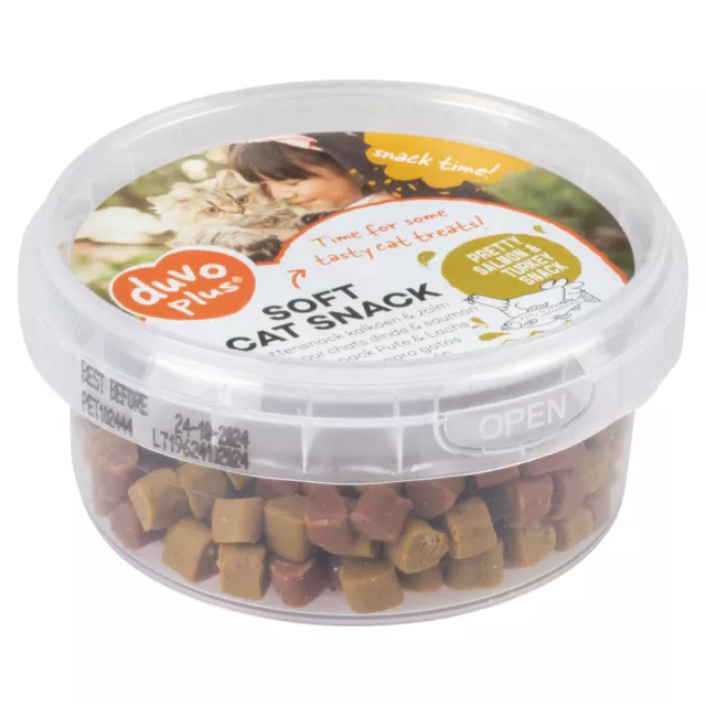 Duvo+ Katzensnack weich mit Pute & Lachs 100 g, NEU