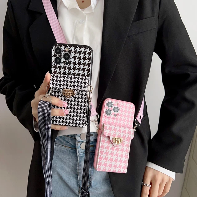 For iPhone Samsung Fashion Crossbody Wallet Card Bag Stand Hot Phone Case Cover