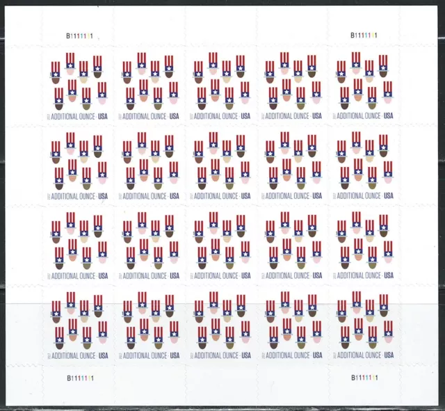 Mint US Uncle Sam Hats Pane of 20 Stamps Scott# 5174 (MNH)