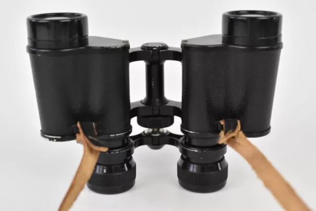 Wray London Wraylite Wide Angle 8 x 30 Binoculars Black Hard Brown Leather Case 3