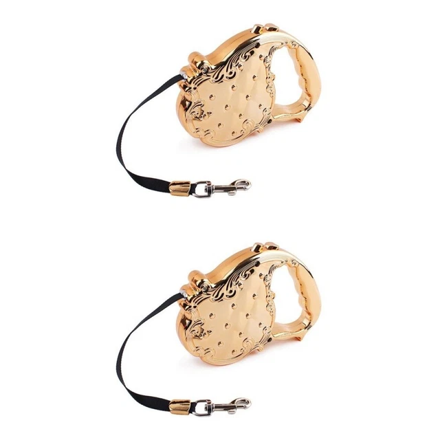 2 piezas correa automática retráctil para perro mascota perro cachorro gato