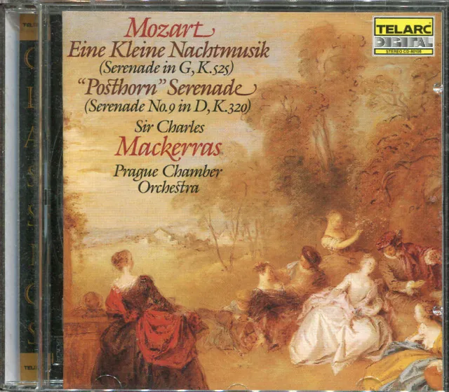 Cd  Mozart  Eine Kleine Nachtmusik  Posthorn Serenade  Mackerras  Telarc 1985