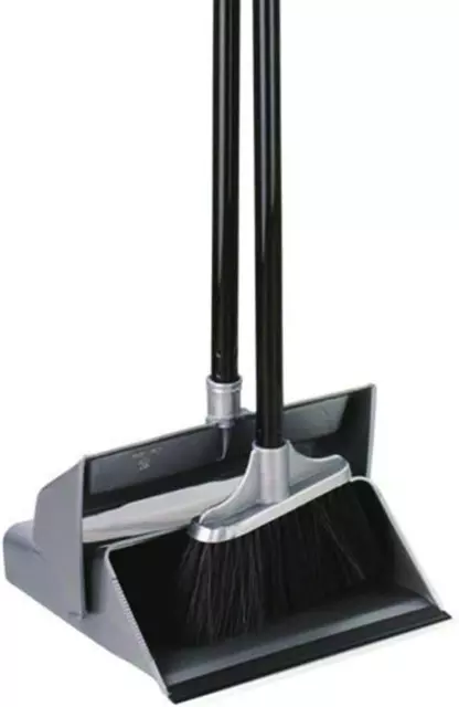 Elliott Grey Lobby Dustpan and Brush Set with Self-Closing Lid 2