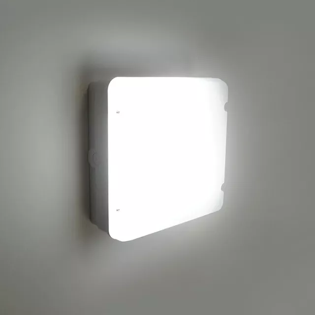 LED Square Light Ceiling & Wall CCT & Wattage Selectable Bulkhead White Body