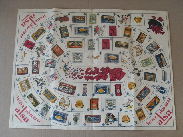 ANCIEN JEU DE L’oie Publicitaire Cirage Lion Noir Annees 30 EUR 25,00