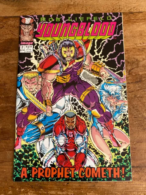 Youngblood #2 Image Comics Pink Logo Variant 1992 1st App Appearance Prophet M