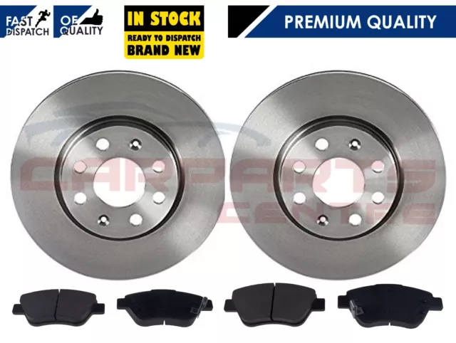 VAUXHALL CORSA D FRONT BRAKE DISCS AND & BRAKE PADS 1.2 1.4 2006-2014 VENTED New