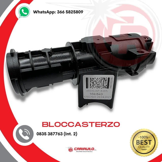 Bloccasterzo con cilindro avviamento e chiavi per Peugeot 405 II 92-99 CMOC