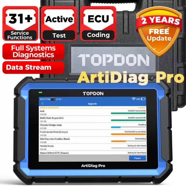 2024 TOPDON ArtiDiag PRO Car Diagnostic OBD2 Code Scanner Full System ECU Coding