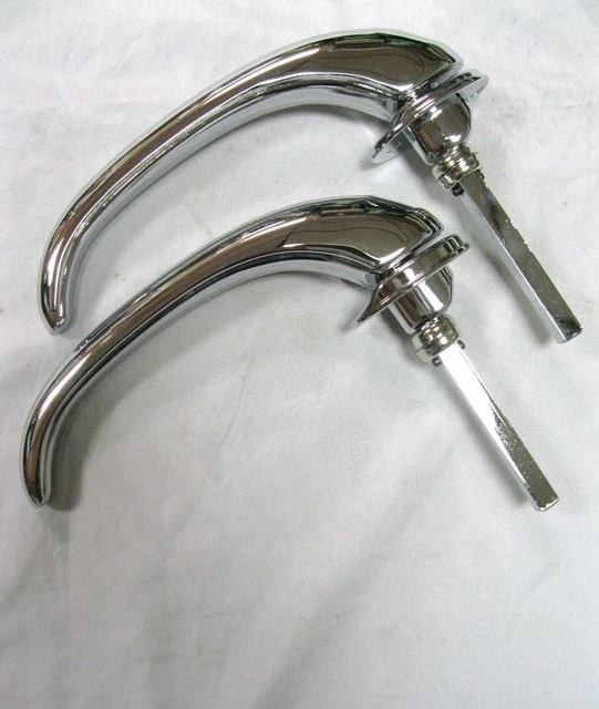 Chrome Door Handle Set – LH & RH, Fits 1952-1959 Chevrolet Pickup (New With Hardware Included) 7 thumbnail image