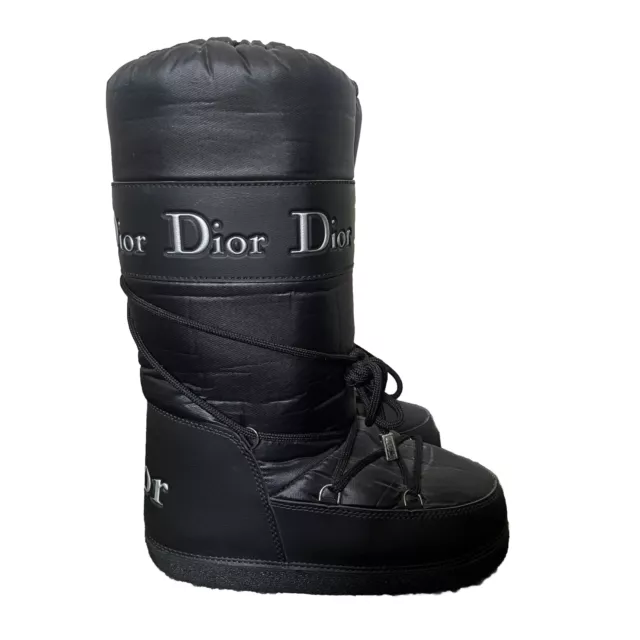 Christian Dior 2000s Nylon Brown Moon Boots · INTO