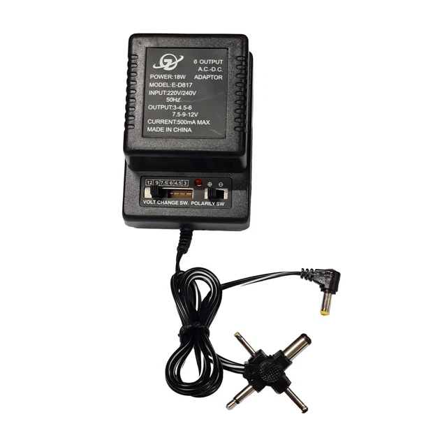 Transformateur AC/DC 12V 1A FAST WORLD SHOPPING - Pour Bandes LED, Vidéosurveillance - Prise Italienne