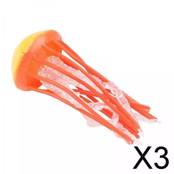 3X Realistic Jellyfish Figurine for Science Educational Props Party Favors