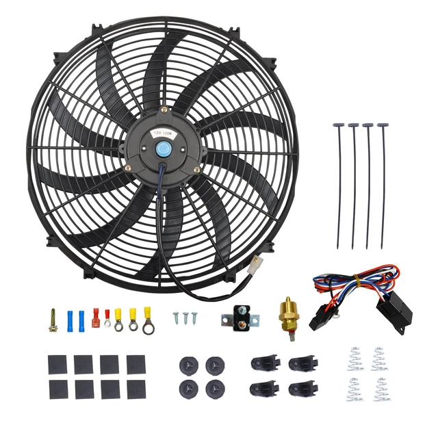 16 Electric Radiator Cooling Fan Thermostat Wiring Switch