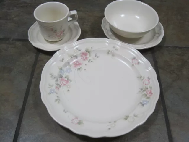 Pfaltzgraff ~  'Tea Rose'  ~ (5) Pc. Place Setting ~ New, Open Box