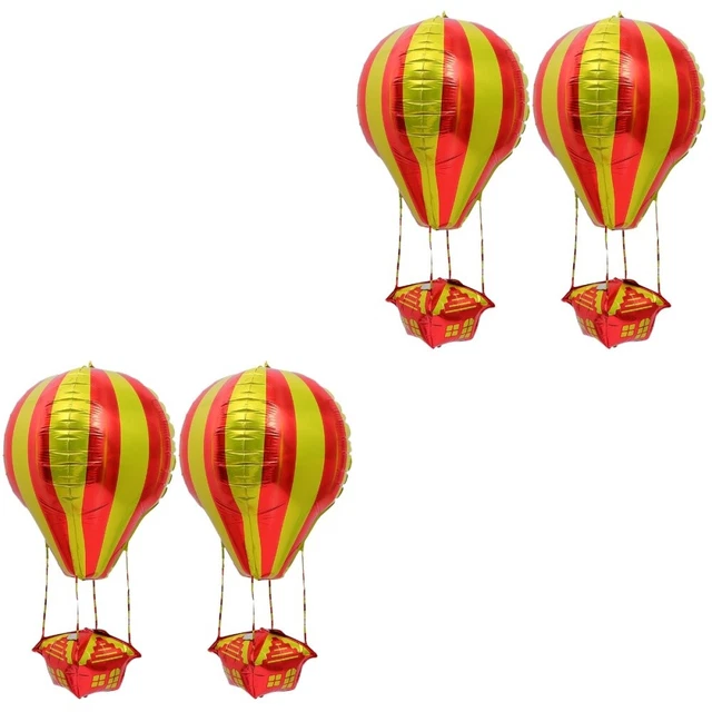 4 Pcs Aluminum Foil Balloon Baby Decorative Hot Air Ornament