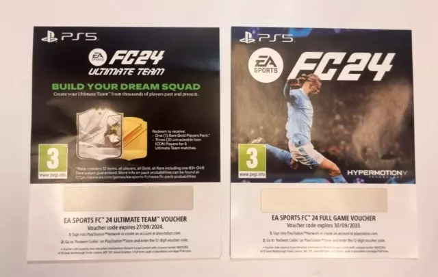 EA SPORT FC 24 Ps5 Fifa 24 Playstation 5 Codice Gioco + Codice Ultimate  Team Ita EUR 53,90 - PicClick IT