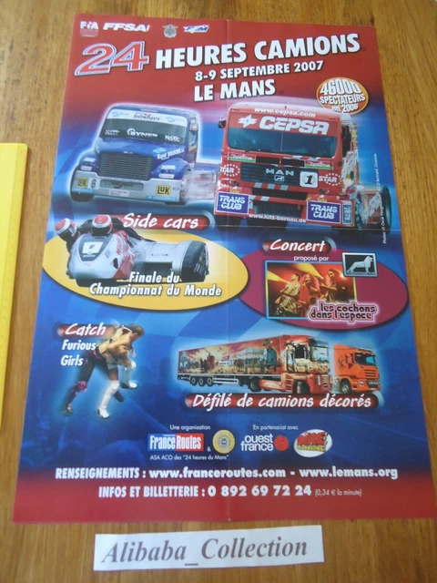 AFFICHE ORIGINALE essai 24 heures du mans 1968, Poster test 24h00 du
