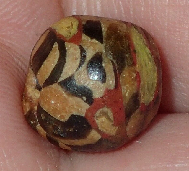 11.5mm Ancient Roman Mosaic Glass bead, 1800+ Years Old, #S5376