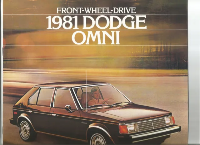 Original 1981 Dodge Omni and Omni Miser Sales Brochure, catalog