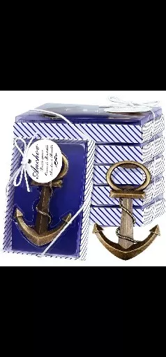 48 Pieces Anchor Beer Bottle Opener, Nautical Theme Office Party Gift Keychains