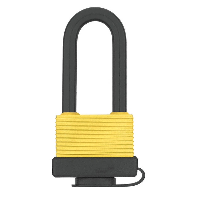 GRAINGER APPROVED 48JR01 Keyed Padlock, 7/8 in,Rectangle,Silver