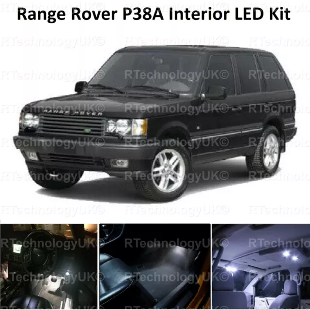 Premium Range Rover P38A 1994-2002 Innenraum Weiss Led Upgrade Kit Glühbirnen Xenon