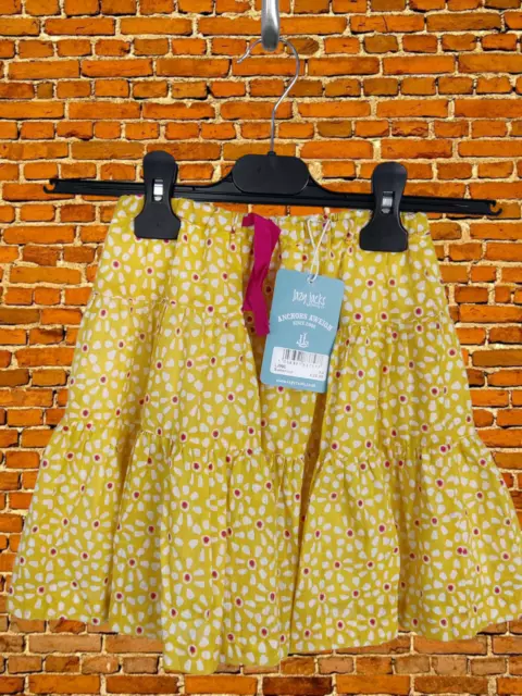 Bnwt Girls Lazy Jacks Yellow Sunshine Skirt Age 3-4 Years Pull On New Rrp £25.99