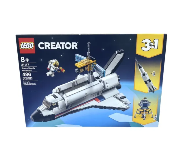LEGO 6333043 Creator 3 in 1 Space Shuttle Adventure 31117 Building Kit 486 Piece