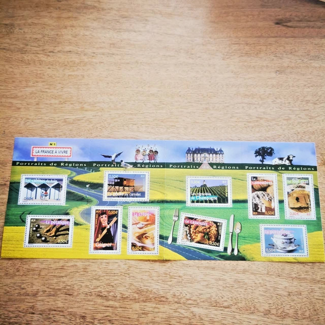 Bloc-feuillet de timbres N°105 La France à voir - 9 neuf