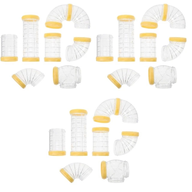 3 Sets Hamstertunnel Aus Kunststoff Rohre Hamsterversteck Röhre Suite
